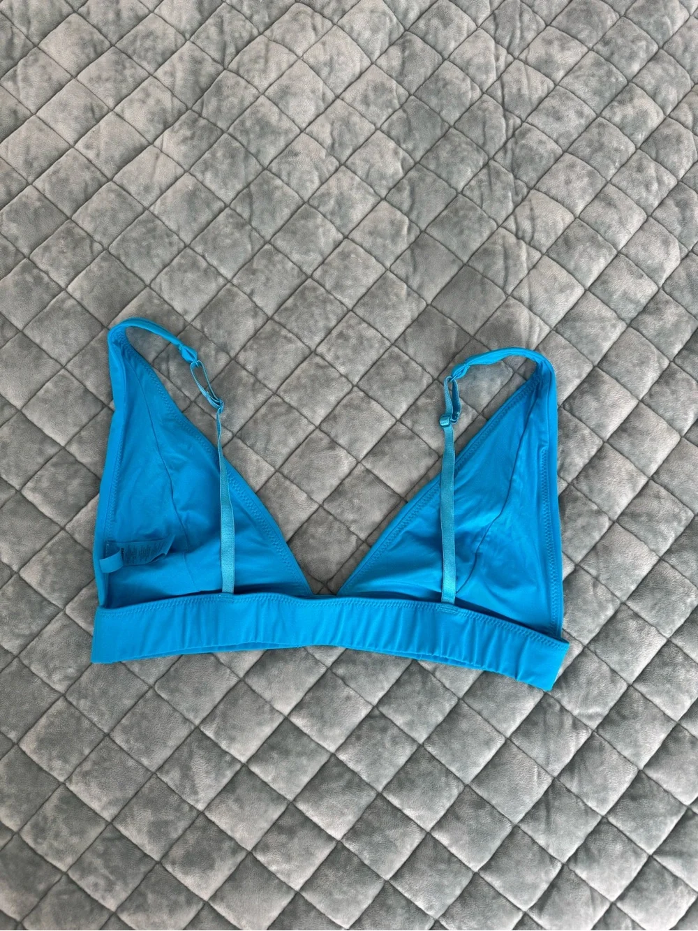 SKIMS Bright Blue Wireless Triangle Bikini Top